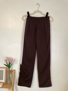 Augusta Sportswear brown workout pants with drawstring waist ladies size small